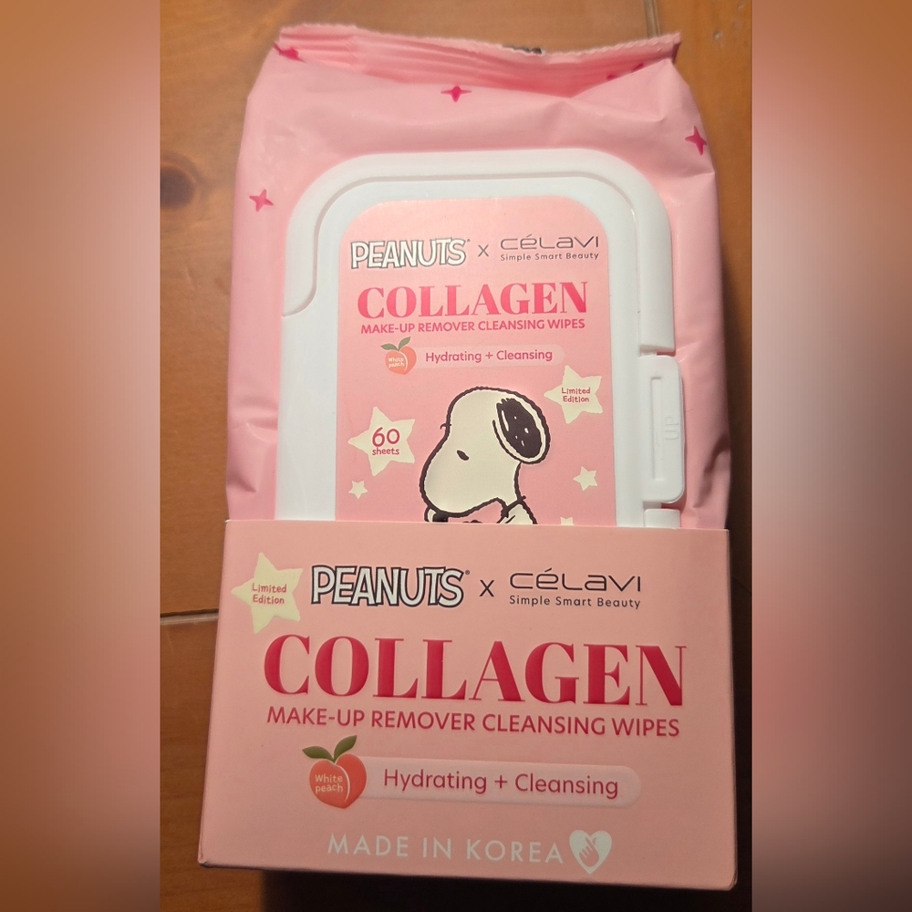 Limited Edition Peanuts Make-Up Remover Cleansing Wipes
